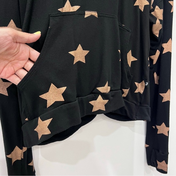 TEREZ rose gold foil star hoodie - Picture 2 of 8
